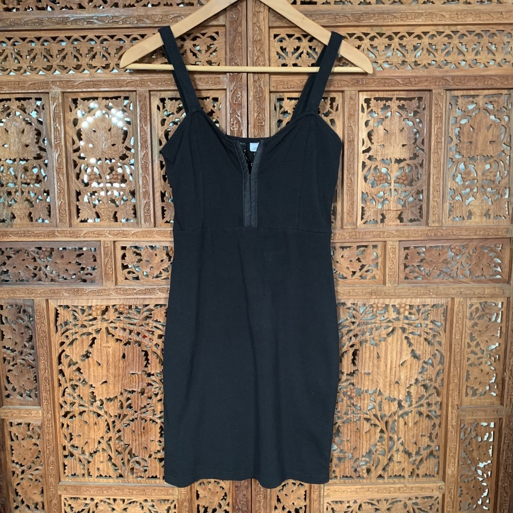 H&M bodycon black dress